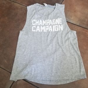Bella Canvas Champagne Campaign Gray Muscle Tank M
